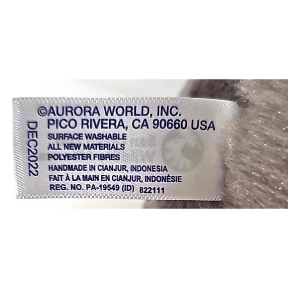 San Diego Zoo Safari Park Aurora Happy Rhino Plush December 2022 Soft and Cuddly - Picture 7 of 7